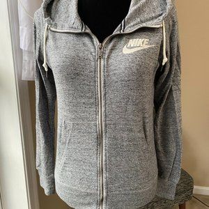 Gray Nike Zip-Up Hoodie